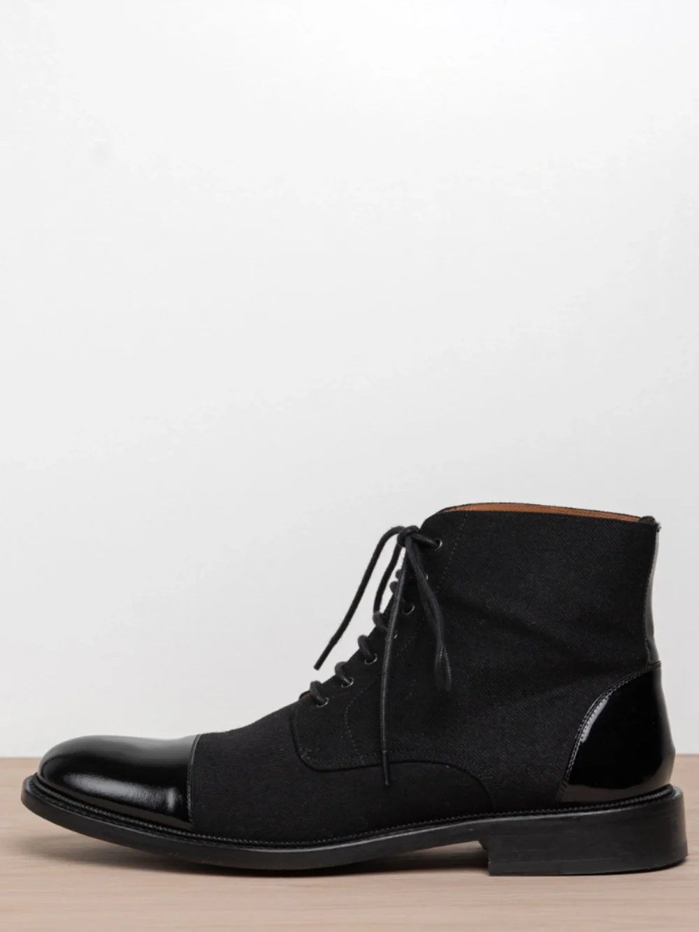 TAFT Jack Boot Tux Black Leather Cap Toe Dress Boots Men's Size 10